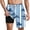 N3-Blue, variant on Workout Shorts Men with Liner Drawstring Bottoms Oversized Shorts Tree Holiday Clothes with Pockets Green