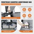 thumbnail image 6 of HUART Double Stroller, can Sit and Lie Down Lightweight Folding Children's Stroller, Gray, 6 of 11