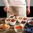 thumbnail image 4 of Bandesun, bandeja de servicio dividida, caja para aperitivos con tapa y asa, 2 unidades, 4 of 7