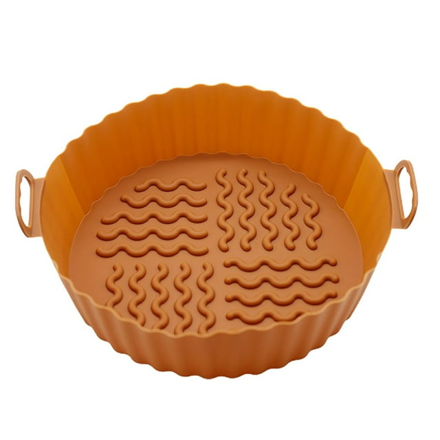 Baking Tray Wave Texture Binaural Handle Heat-resistant Oilproof Groove Design Silicone Tray for Kitchen
