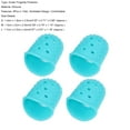 Walbest 4Pcs/Set Antislip Silicone Fingertip Protectors Guitar Finger