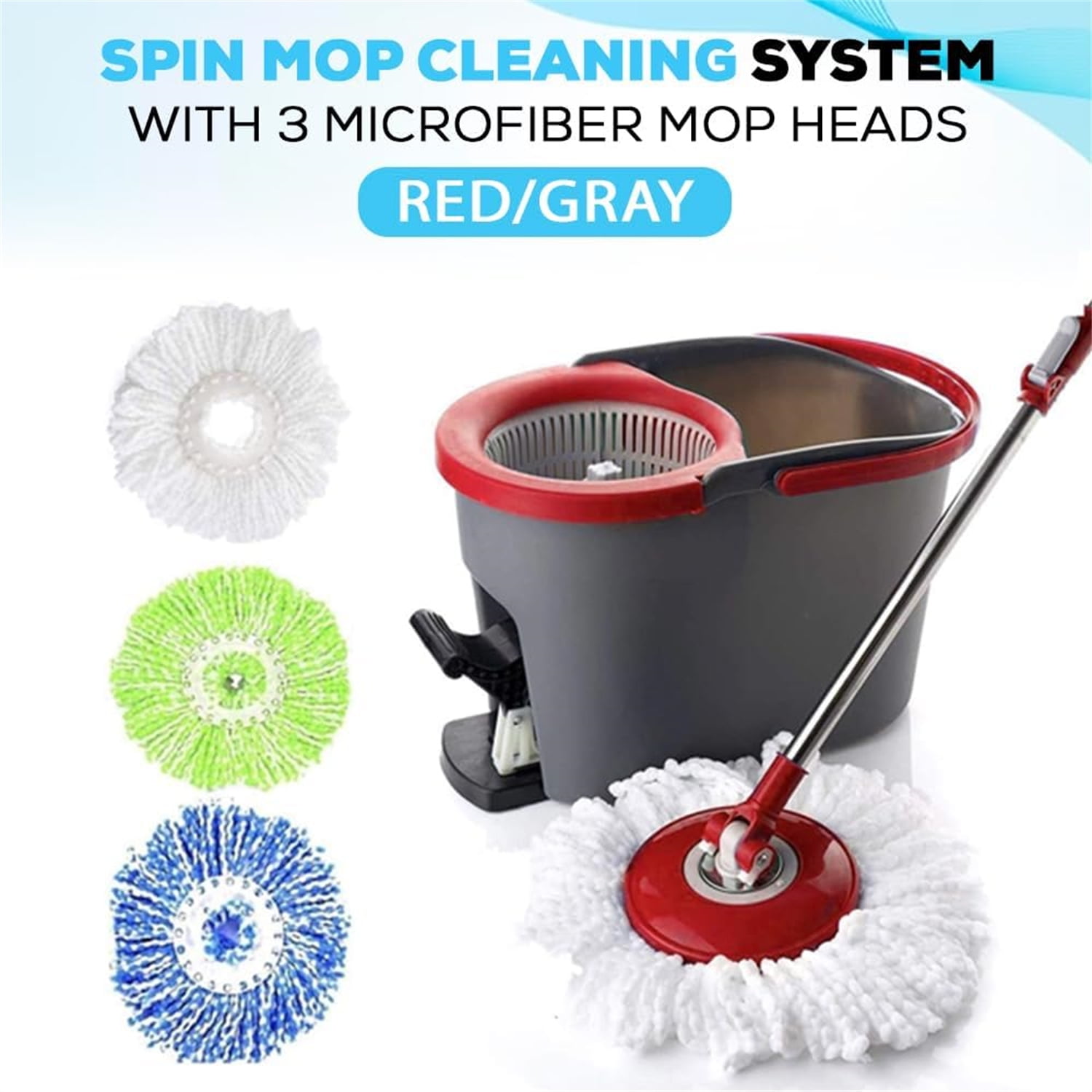 Clorox Deluxe Spin Mop with Spin Drive Technology and Bucket Head