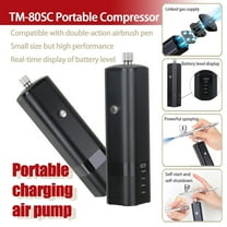 Airbrush kit TM80S-C Only Compressor Whitout Airbrush Pen With TYPE-C Wireless spray gun set, equipped with a double-action gravity spray gun,