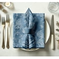 thumbnail image 4 of Vargottam Designer Cotton Twill Napkins - Set of 12, 20-Inch, Blue Color Floral Design, Durable & Absorbent Cloth Napkins for Dining, Parties, and Home Decor - Machine Washable, 4 of 8