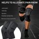 thumbnail image 2 of Rodilleras deportivas elásticas transpirables, protectoras y envolventes (Negro-XL), 2 of 5