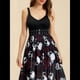 thumbnail image 2 of Vestidos Casuales de Verano y Otoño para Mujer, Vestido Gótico Sin Mangas con Escote en V, Vestido Cruzado Fluido de Corte A. Negro M, 2 of 9