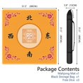 thumbnail image 2 of Orange Chinese Mahjong Motif Mahjong Mat 31.5x31.5 Inch | Non-Slip And Noise Reduction Mah Jong Table Mat Cover with Carrying Bag For Mahjong Lovers, Poker, Board Games And Dominoes, 2 of 7