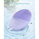 thumbnail image 4 of Cepillo de limpieza facial, resistente al agua, vibración sónica para limpieza profunda, exfoliación y masaje, carga inductiva (púrpura), 4 of 5