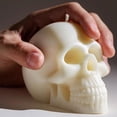 thumbnail image 4 of Vela de cabeza de calavera de Aroma DIY para hacer jabón de yeso, adorno de Halloween, moldes de silicona, regalo hecho a mano, artesanías de decoración del hogar, 4 of 4