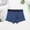 Dark Blue, variant on SERTG Boys Cotton Mid Waist Boxer Briefs Solid Color Everyday Comfort Casual Kids School Activities Breathable Shorts Underwear