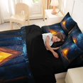 thumbnail image 5 of Catabedysis Camping 7 Pieces Full Size Bedding Sets,Rustic Style Full Size Bed in a Bag For Boys,Multicolor,Black Reversible, 5 of 7