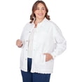thumbnail image 2 of Ruby Rd White Denim Jacket With Fringe (US, Numeric, 22, Plus, Regular, Plus Size, White), 2 of 2