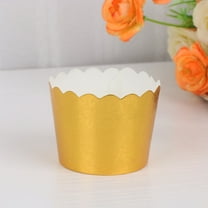 MERRYHAPY Golden Disposable Paper Dessert Bowls for Parties, 50 Count, Safe and