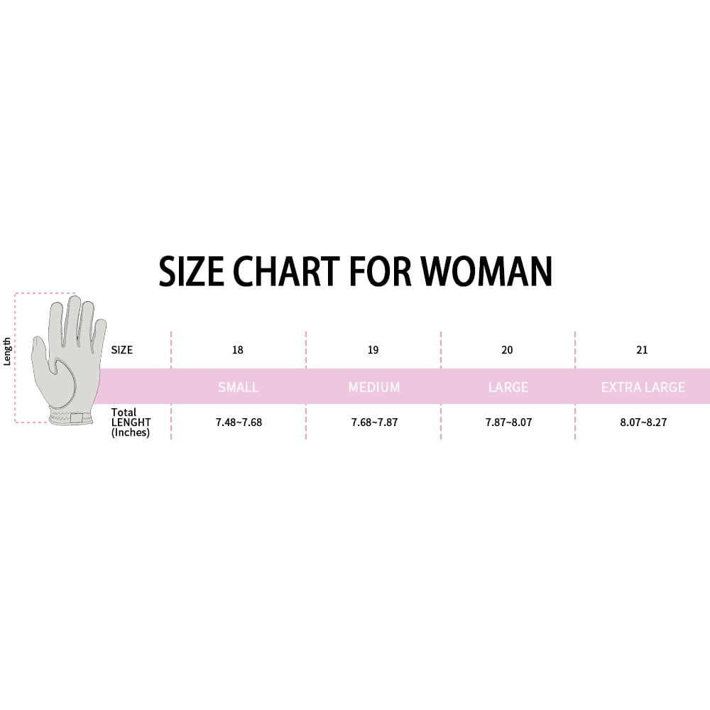PINKTEE Golf Gloves for Women Ladies Soft Cabretta Leather Breathable Glove with Ball Marker Small Medium Large XL