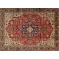 thumbnail image 1 of Ahgly Company Machine Washable Indoor Rectangle Traditional Saffron Red Area Rugs, 7' x 9', 1 of 7