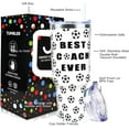 thumbnail image 2 of Soccer Cup 40 oz Tumbler with Handle and Straw Lid Leak Proof - Soccer Tumbler for Soccer Coach Gifts for Men Team - Stainless Steel Cup Dishwasher Safe, 2 of 5