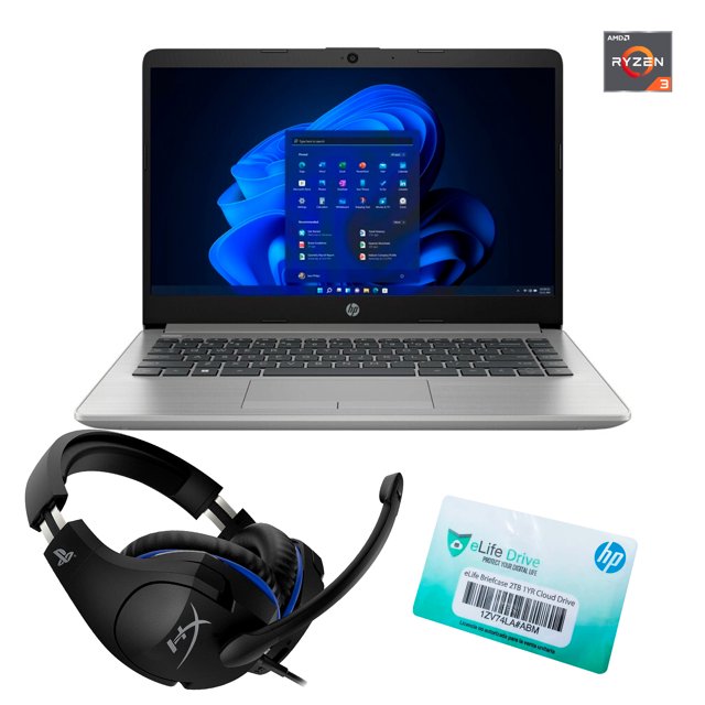 Kit Laptop HP HP 245 G8 Ryzen 3 8 gb 512 Gb SSD 14" Win 11 incluye Diadema y Antivirus por 1 año