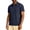 Mens Shirts Navy, variant on Men's Crochet Stitch Casual Business T-Shirt Button Down Short Sleeve Work Golf Tops Father's Gift M-4XL