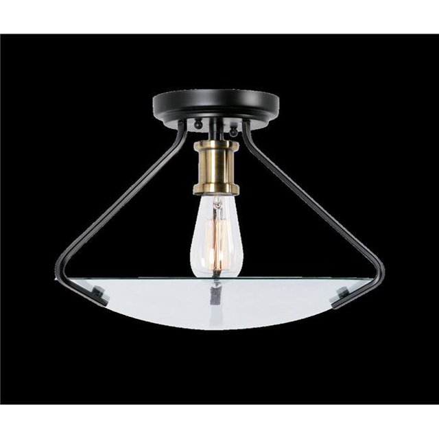 Kenroy Home 94011BL Finlay 1 Light Semi Flush