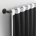 thumbnail image 5 of Sun Zero Aria 2-pack Magnetic Closure Theater Grade 100% Blackout Back Tab/Rod Pocket Curtain Panel Pair, 52"W x 84"L, White, 5 of 10