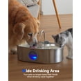 thumbnail image 4 of Fuente de agua para perros ECOCONUT de acero inoxidable de 13 L, grande, 4 of 9