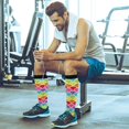 thumbnail image 6 of FREEAMG Rainbow Fish Scales Compression Socks for Women and Men, 1 Pair, 6 of 7