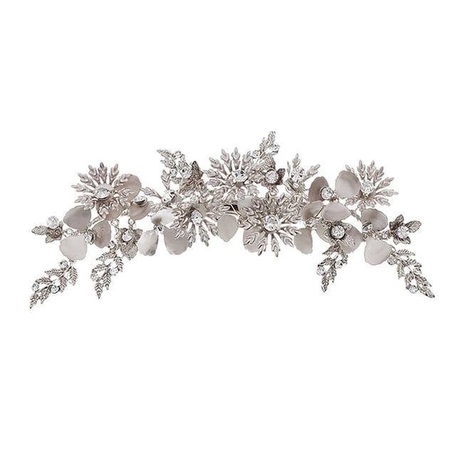 Pinzas para el cabello para mujeres, pinzas para peinar, pinzas para el cabello para niñas, accesorios para el cabello de aleación de cristal para bodas, peines, pasadores de perla, espirales, plancha