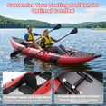 thumbnail image 5 of Goplus 	 Inflatable Kayak Set Portable 2-person Kayak with Aluminium Oars EVA Padded Seat Red, 5 of 10