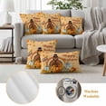 thumbnail image 6 of Thanksgiving Outdoor Waterproof Pillow Covers, Orange Maple Leaf Pumpkin Harvest Fall Decorative Square Throw Pillowcase Sofa Cushion Sham for Patio/Couch/Chair, 18"x18" 2 Pack, 6 of 8