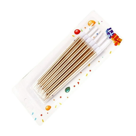 Elegant Straight Taper Candles for Party & Holiday Decoration - Long Burning Dripless Ambiance Sticks - 6PCS, 4-Inch