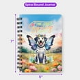 thumbnail image 5 of Welcome Spring Fairy Dalmatian in Flower Meadow Spiral Bound Journal Dog Lover 5x7in Spiral Notebook - 13002, 5 of 5