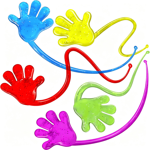 CYFW 75 Pcs Bulk Sticky Hands for Kids – Stretchy Slap Hands Kids Summer Party Favors Bulk,Classroom Rewards,Birthday Prizes,Small Halloween Toys for Boys,Goodie Bag Stuffers for Kid