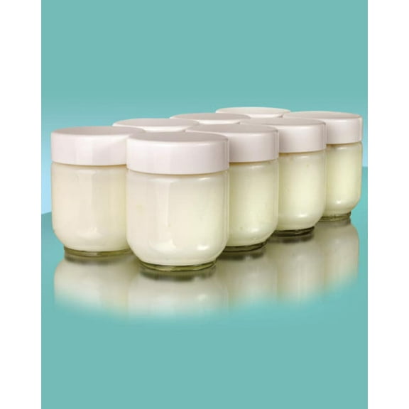Euro Cuisine GY1920 Set/ 8 Glass Jars for YM80 & YM100 Yogurt Maker