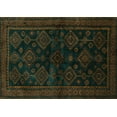 thumbnail image 1 of Ahgly Company Indoor Rectangle Persian Turquoise Blue Traditional Area Rugs, 7' x 10', 1 of 4