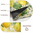 thumbnail image 6 of Yellow Lemon 2'x6' Runner Rugs for Hallway Kitchen Bedside Non Slip Washable, Summer Floral Fruit Leaves Botanical Grid Entryway Rug Runners with Rubber Backing, Long Carpet Runner for Laundry Room, 6 of 8