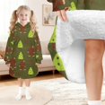 thumbnail image 6 of Bigfoot and Tree Green Pattern Lamb Fleece Blanket Hoodies for Teens ,Teens Oversize Sherpa Wearable Hooded Blanket Sweatshirt with Super Pockets, 6 of 6
