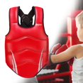 thumbnail image 4 of Siruishop Karate Chest Guard Elastic Boxing Protector for Sports Workout Home Gym M Red M, 4 of 7