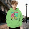 thumbnail image 2 of WAYUTE Girls Sweatshirts Boys Tracksuit Warm 67 Pullover Hoodie Kids Casual Outfit Cute 6 7 Printed Sports Athletic Sweatshirt Outfits, 2 of 6