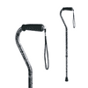 Carex Offset Adjustable Designer Walking Cane for All Occasions, Gray, 250 lb Weight Capacity