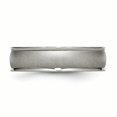 thumbnail image 3 of Titanium Ridged Edge 6mm Satin and Polished Band Ring 12.5 Size, 3 of 6