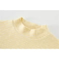 thumbnail image 4 of Toddler Toddler Kids Baby Boys Girls Striped Shirts High Collar Soft Tops T Shirt Unisex Pullover Sweatshirt Size 12 Girls Tops Full Sleeve Baby Girl Full Sleeves Kids T 2-3 Years Yellow, 4 of 9
