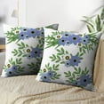 thumbnail image 3 of LALILO Throw Pillow Covers Four Blue And White Floral Anniversary Cushion Cover 18" x 18", 2951 Pack, 3 of 6