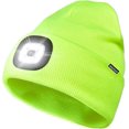 thumbnail image 1 of Gorro unisex con luz LED, recargable por USB, para correr, con linterna frontal superbrillante y manos libres, para correr y hacer senderismo (amarillo fluorescente), 1 of 4