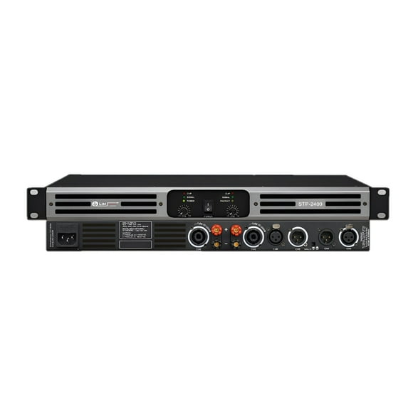 Amplificador STP-2400 LIM AUDIO 400 RMS, 4 Ohms y 8 Ohms de 2 Canales