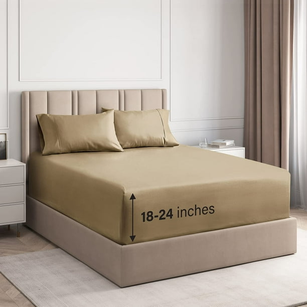 Extra Deep Pocket Sheets 6 Piece Sheet Set King Size Sheets Deep