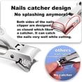 thumbnail image 2 of Ultra Sharp Stainless Steel Nail Clippers Wide Jaw Opening Anti Splash Fingernail Toenail Cutter Heavy Duty Portable Grooming Trimmer for Thick Nails Men Women Seniors, 2 of 17