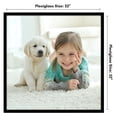 thumbnail image 7 of Americanflat 22x22 Picture Frame with Polished Plexiglass Streamline Collection Thin Border Square - Black, 7 of 7