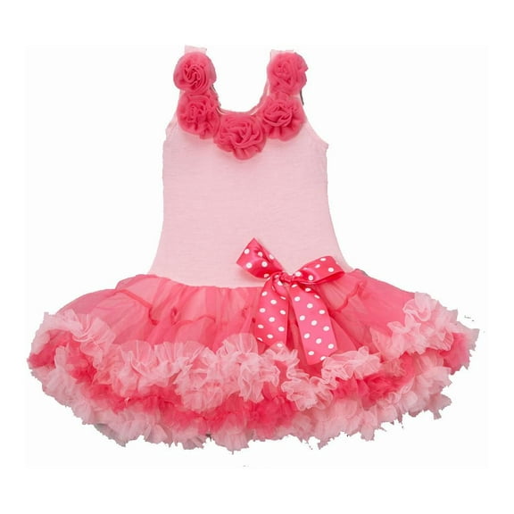Wenchoice Pink Bow Flower Dress Girl's S(1T-2T)