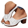 thumbnail image 3 of HSMQHJWE Sabots à Plateforme pour Femmes Mules Sandales à Talons Hauts Bout Rond Mules à Enfiler Talons Cloutés pour Femmes Chaussures Décontractées Confortables, 3 of 8