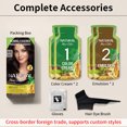 thumbnail image 1 of Herbal Essence Hair Dye - Self-Application Dye Cream for Gray Coverage (Coffee,60ml x 3 Pack), 1 of 5